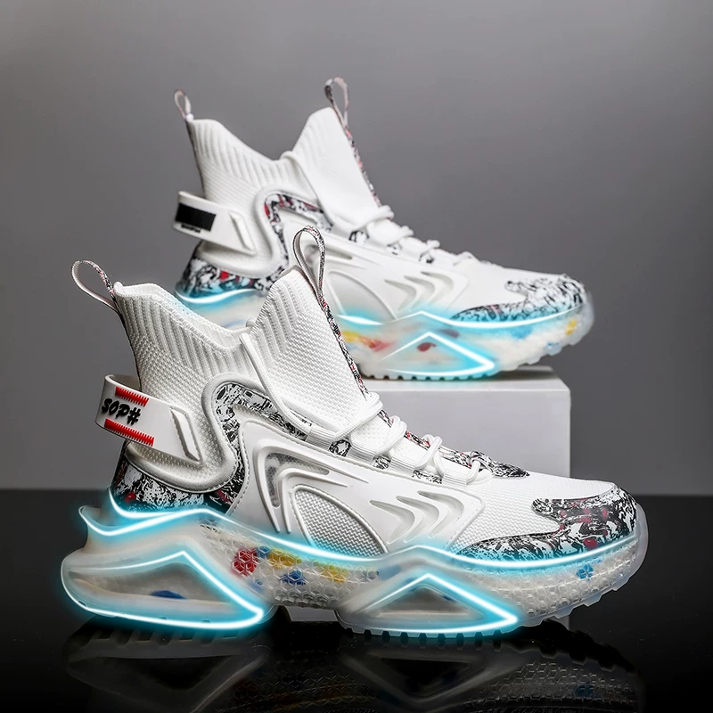 Мужские летние дышащие тапочки Putian, мужские ботинки Air Force №1 high-top, официальные баскетбольные ботинки