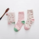 2 đôi vớ nữ mùa thu và mùa đông mẫu trong ống phiên bản Hàn Quốc của vớ cotton hoạt hình dễ thương Nhật Bản vớ cotton Sen cá tính