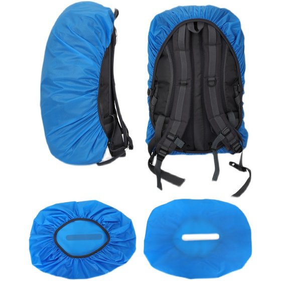 Outdoor mountaineering backpack rain cover riding waterproof backpack children's trolley school bag set 20-90L