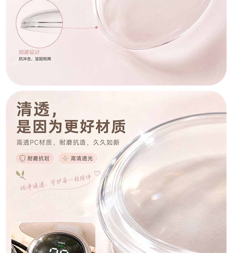 Suitable for Aima Luna Pro/2024Air/Wb30 Instrument Housing Electric Vehicle High-Definition Transparent Instrument Protective Cover