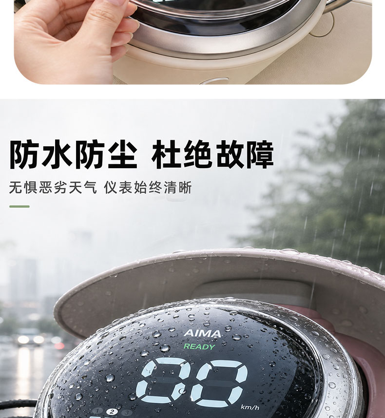 Suitable for Aima Luna Pro/2024Air/Wb30 Instrument Housing Electric Vehicle High-Definition Transparent Instrument Protective Cover