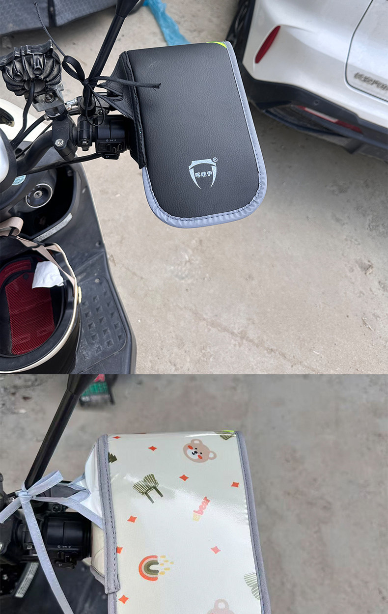 Summer sun protection handlebar covers for electric vehicles, cute 3D sun protection handlebar covers for electric vehicles, windproof and waterproof, new model