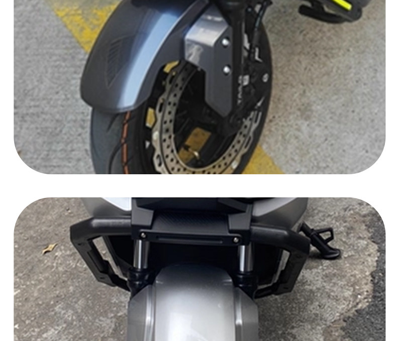 Thickened front fender mudguard for electric vehicles, suitable for Tailin Cangqiong, made of wear-resistant plastic, universal front mudguard modification