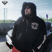 Nuclear explosion 2020 autumn Grey Wolf overweight pure cotton loose large hat cartoon cover with a cap jacket