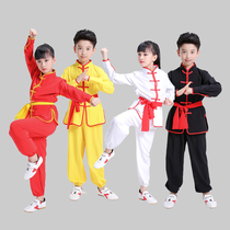 Martial arts clothing Long-sleeved childrens practice Fu suit Practice martial arts clothing Autumn and winter Tai Chi clothing Female and male performance clothes Chinese style