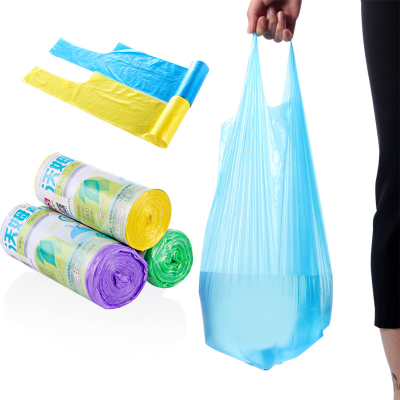 Home Worth Ctrip-style Yi Zakou Vest Style Special Thick Garbage Bag Clean Bag Plastic Bag 30 only Fitted Home Bag