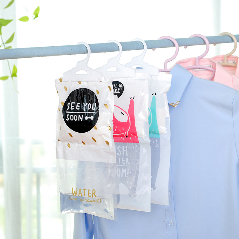 Women's closet anti-damp bag Anti-mildew Hygroscopic Bag Remover indoor Hanging Wardrobe Clothes Drier for Home Hanging