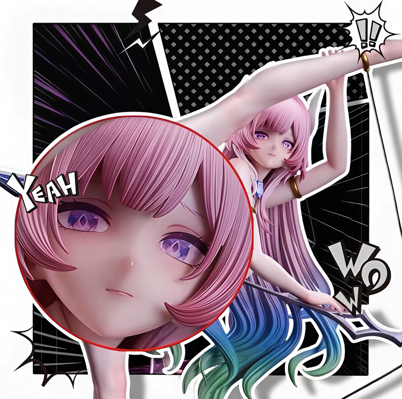 New Model Bow and Arrow Xilian Figure, Beautiful Girl in a Leg-Spread Pose, Two-Dimensional Anime Game Trendy Toy, Desktop Decoration Gift for Men New Model Bow and Arrow Xilian Figure, Beautiful Girl in a Leg-Spread Pose, Two-Dimensional Anime Game Trendy Toy, Desktop Decoration Gift for Men