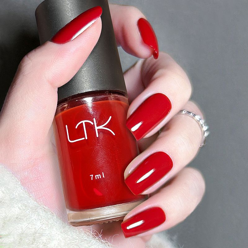 Flame Red Nail Polish, No-Bake, Quick-Drying, Long-Lasting, Non-Peelable, Popular Hot-Selling, Skin-Brightening Nail Art Set, 2026 New Model Flame Red Nail Polish, No-Bake, Quick-Drying, Long-Lasting, Non-Peelable, Popular Hot-Selling, Skin-Brightening Nail Art Set, 2026 New Model