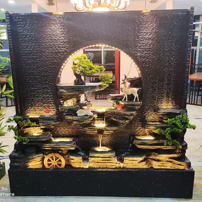 Water curtain wall, water screen partition, hotel hall, company office, villa courtyard, fish pond, rockery, fountain decoration