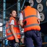 Летний охлаждающий светоотражающий жилет, вентилятор для работы, защита от солнца, рабочая одежда