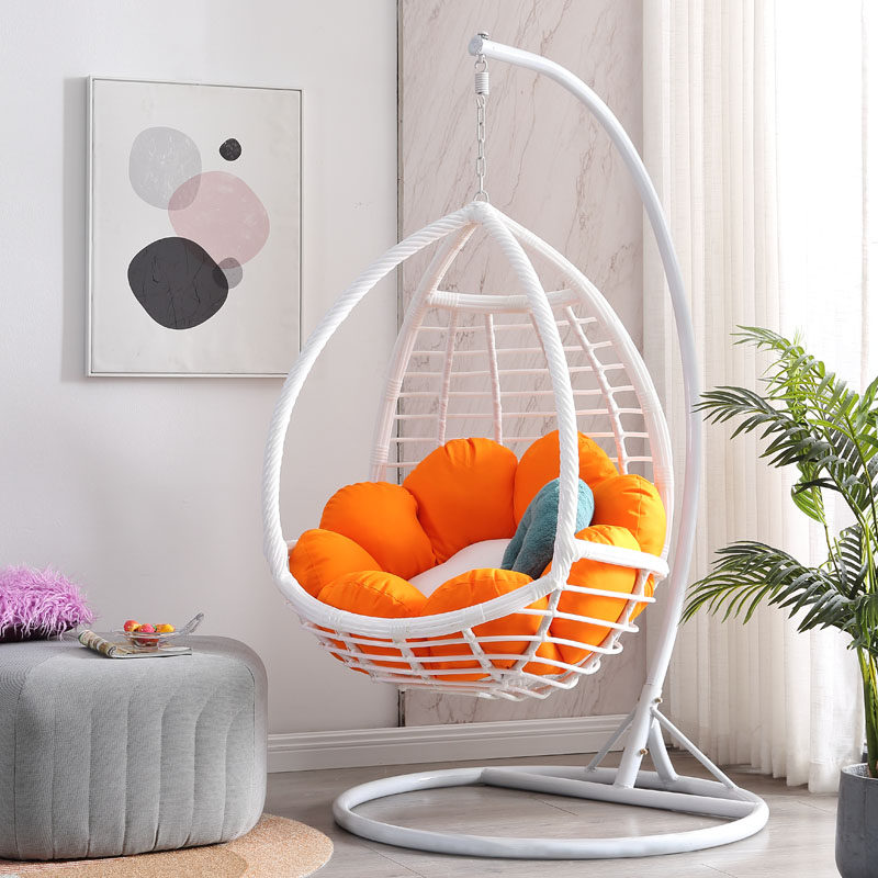 Hanging basket rattan chair living room hammock indoor household double rocking chair balcony adult bird's nest cradle chair swing hanging chair