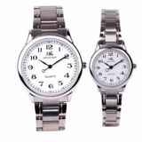 Электронная батарейка для часов для пожилых людей, мужские импортные кварцевые часы, ремень для влюбленных, стальной ремешок