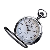 Стальные кварцевые карманные часы