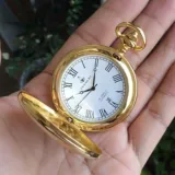 Механические классические механические часы, карманные часы подходит для мужчин и женщин, швейцарские часы для пожилых людей, календарь