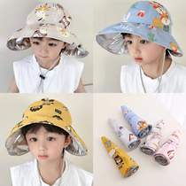 Childrens empty top hat thermal insulation easy to contain summer sunscreen sunbeds male and female children out of the beach with great peak sun hat