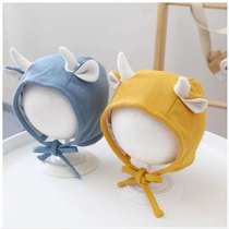 Baby hat newborn spring autumns pure cotton casual headscarf hat baby casual cute super cute cub Baotou cap autumn