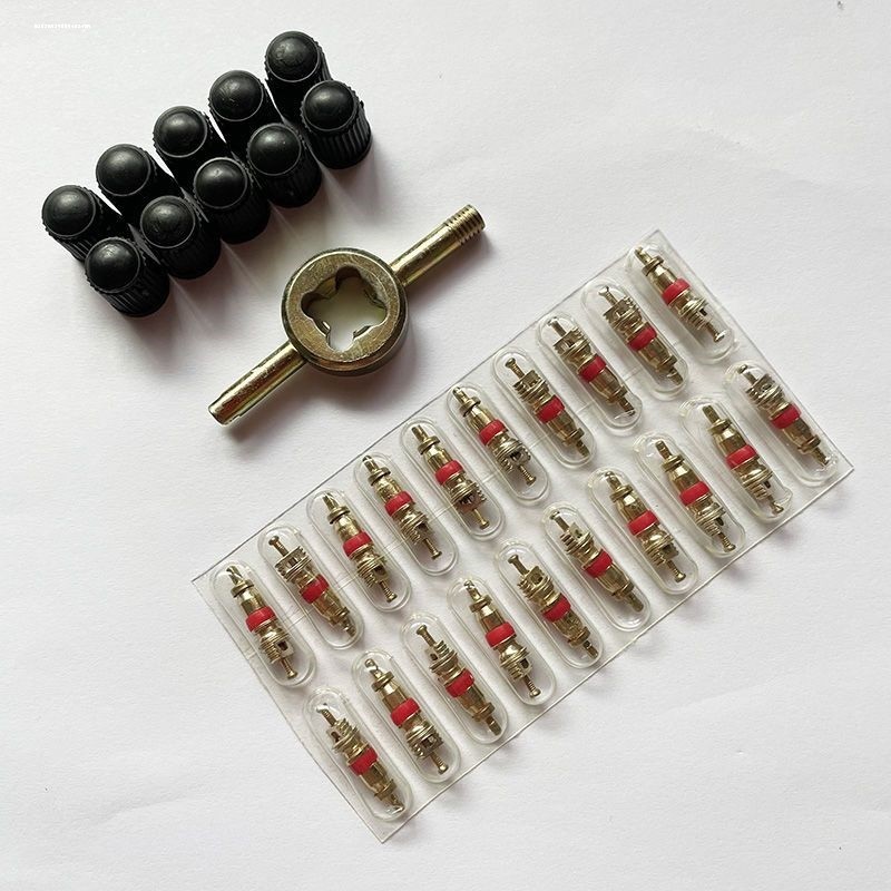 Bicycle Tire Valve Key Removal Wrench Dual-Purpose Repair Valve Core Wrench Tool Car Air Conditioning Pipe