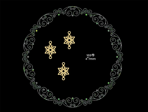 Металлическая игрушка в форме цветка для маникюра, кукла, маленькие серьги с аксессуарами, «сделай сам»