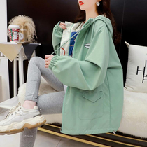 Pregnant womens autumn coats sweatshirts womens sweatshirts spring and autumn thin loose cardigans autumn and winter outings and casual two-piece sets