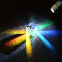 Color prism cube 20 six-sided large pendant prism rainbow light cubic split prism squint
