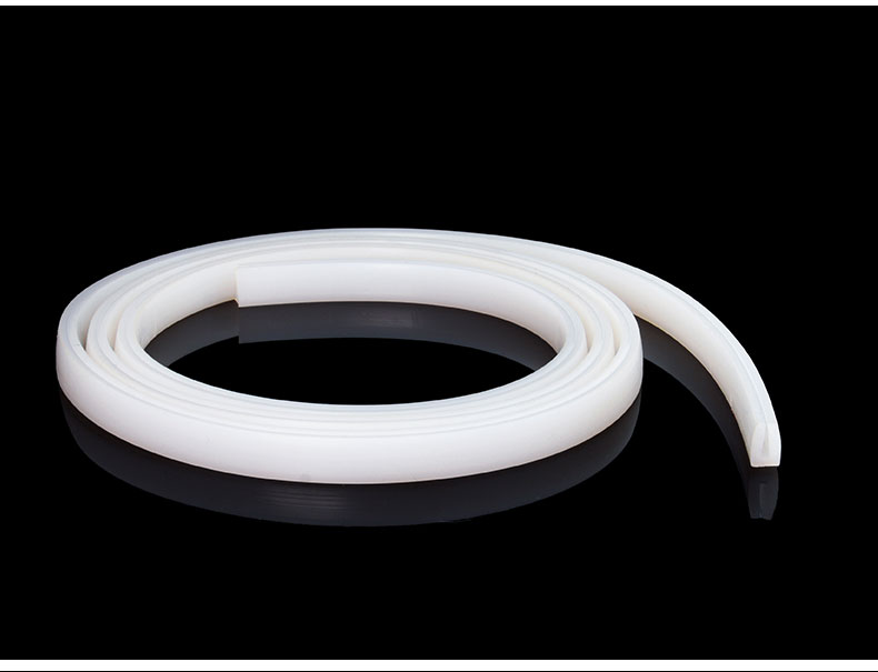 Silicone U-Shaped Sealing Strip, High Temperature Resistant Strip, Glass Box Groove Edge Wrapping Machine Equipment Anti-Collision Soft Strip, Silicone Rubber