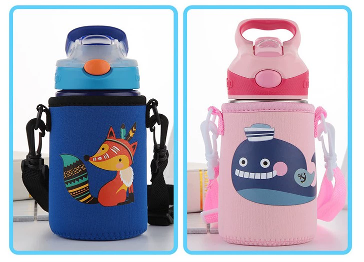 Straw Cup Cover contigo Condick Cup Set Child Cup Set Cute 400 414 450ml - Tách bình giữ nhiệt lock&lock 1l