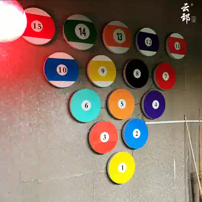 Billiard Hall decorative light chandelier billiard hall led chandelier wall lamp ball room decoration custom luminous number plate lamps