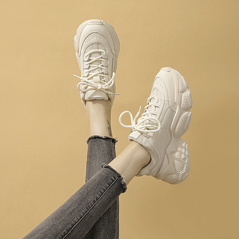 Tennis Red Old Daddy Shoes Women Tide 2021 New Expats Small 100 Hitch Super Fire Ins Breathable Mesh Surface Sports Casual Summer