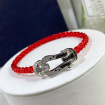 VCA DIY horseshoe clasp bracelet women 18k honmei year transporter wire bracelet men and women large couple high sense of luxury