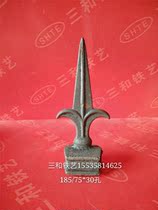 Sanhe iron gate railing accessories cast iron gun tip 30 square hole spear tip anti-theft tip railings grab tip decorative cap