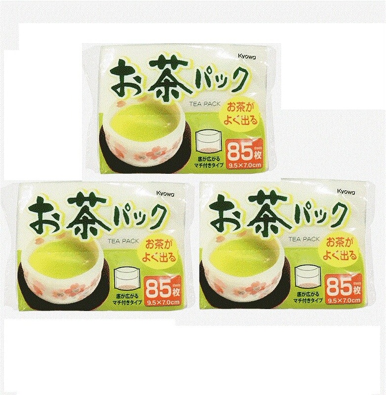 [3 Packs] Japanese Imported Disposable Tea Bags Empty Tea Bags for Herbal Soup 255 Pieces Tea Filter Bags