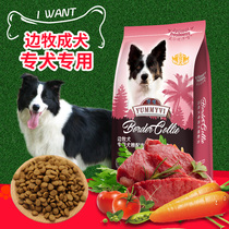  Dog food Border shepherd adult dog Medium and large dogs special beautiful hair to remove tears Natural food border shepherd dog food 5KG