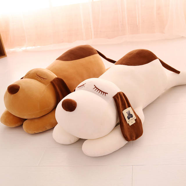 Dog doll dolls with back window plush toys super soft detachable washable men and women sleeping pillows on the bed doll