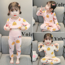 Girl Sleepwear Spring Autumn Season Kids Baby Boy Underwear Suit Pure Cotton Girl 1-2-3 Year 4 Baby Autumn Clothes Autumn Pants