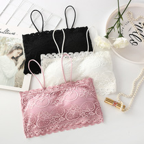 Lined with chest-wrapped pregnant woman photographed black and white pure colour wrap breasted sexy lace lingerie with chest cushion no steel ring