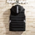 Áo vest thể thao nam mùa thu và mùa đông Hàn Quốc của thanh niên trùm đầu ngoài trời vest khoác nam Áo vest cotton