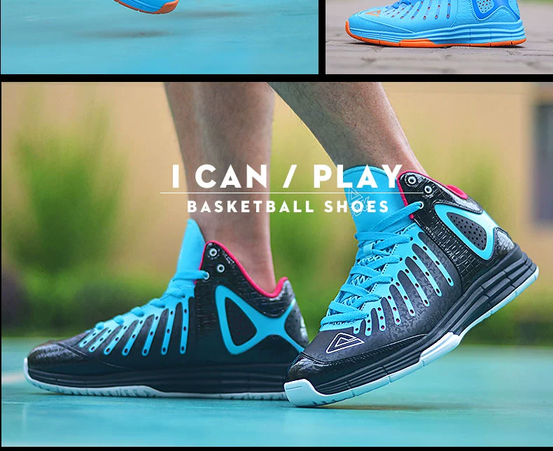 Đỉnh cao giày bóng rổ giày nam 2020 mới giày thể thao chống trượt đệm thoáng khí đệm tốc độ Eagle giày bóng rổ giày bốt 620031 - Giày bóng rổ