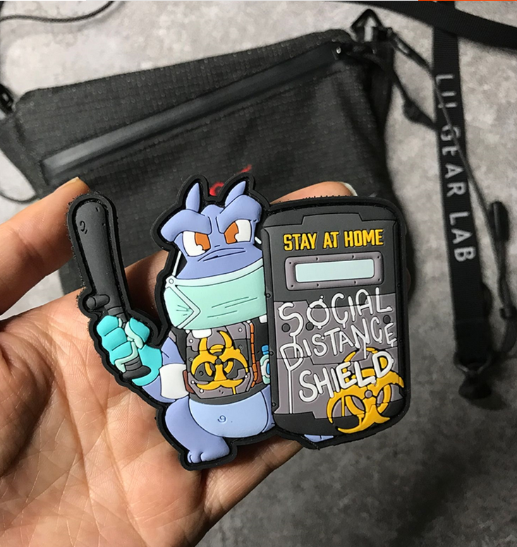 Spot Germany Tacopsgear Plague River Marzhang Keeps A Distance From Wearing Mask Morale Badge-Taobao