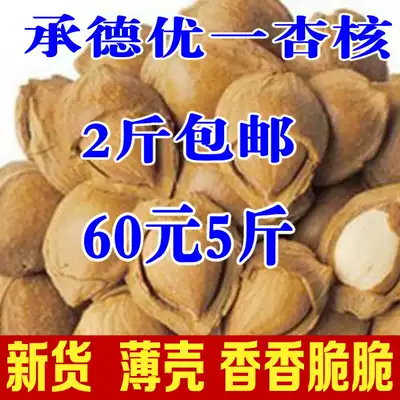 New Chengde specialty open belt skin almond 500g nut snacks hand peeling excellent apricot dry goods