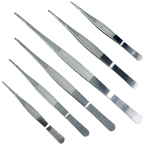 Micro landscape tweezers thickened elbow 17cm 25cm 30cm stainless steel straight head tweezers fish tank DIY landscaping equipment