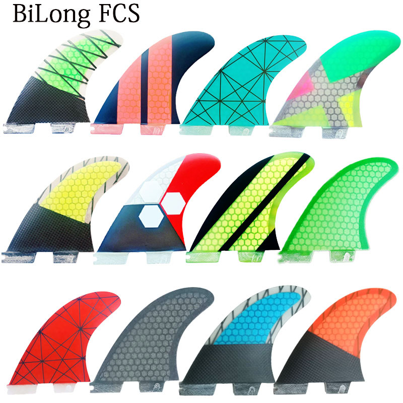 FCS II G7 large size surfboard tail fin fin glass fiber surf fin three set of tail rudder