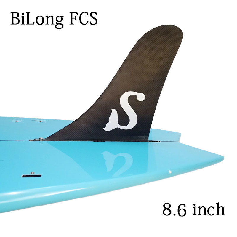 Surfboard tail fin carbon fiber material center tail rudder paddle board fin SUP single surfboard fin