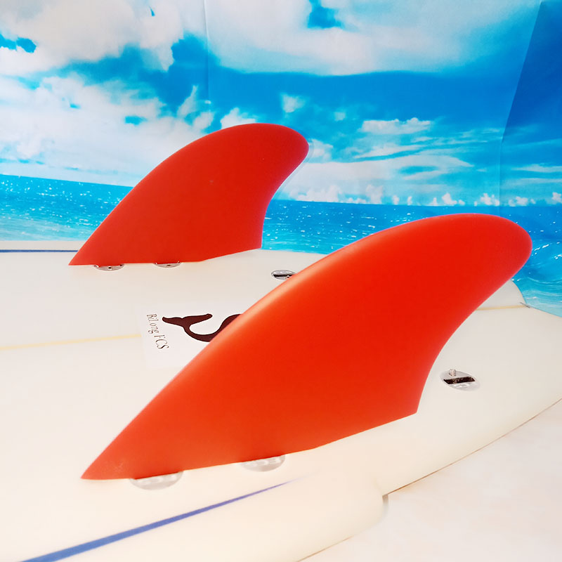 Twin fin two-piece large surfboard fin fiberglass honeycomb tail fin tail rudder surf fin