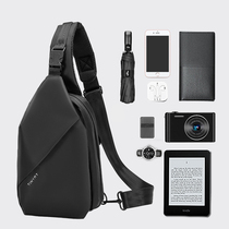 Messenger bag mens summer trendy brand casual cross-bag small backpack multi-functional bag large-capacity shoulder bag mens chest bag