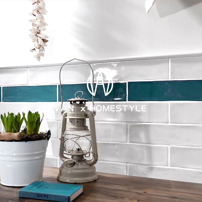 Van Nei in air green makeup room bathroom glazed tile in Nordic dining room kitchen balcony wall tile