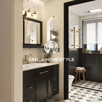 Vannet French embroidery swallow bathroom tiles retro black and white bathroom toilet kitchen wall tiles and floor tiles