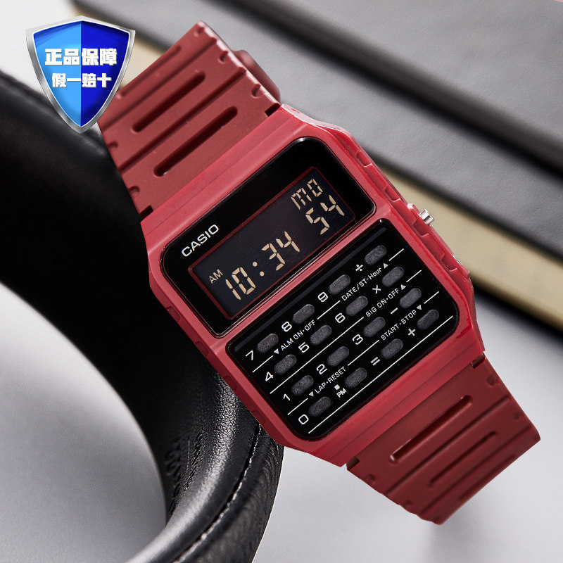 Casio Casio Watch Men S Waterproof Sports Retro Calculator Electronic Small Square Watch Ca53wf3 2 8 4b