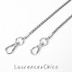 Laurence/Chico designer Logo webbing chain copper metal chain versatile 20 new product bag chain pearl chain