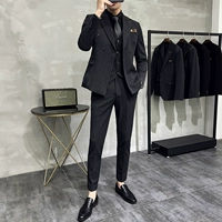 Темно -серый (верхний+брюки+жилет)